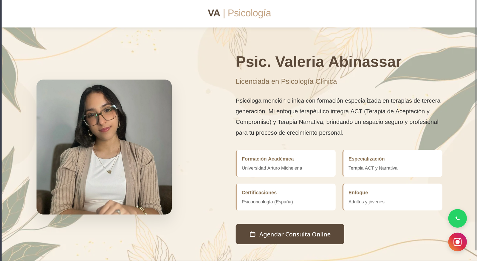 Landing Profesional de Salud